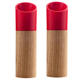 thumbnail image 1 of Molinillo de pimienta, juego de molinillo de sal y pimienta de madera, molinillo de pimienta de aspereza ajustable, molinillo de sal recargable, 1 of 5