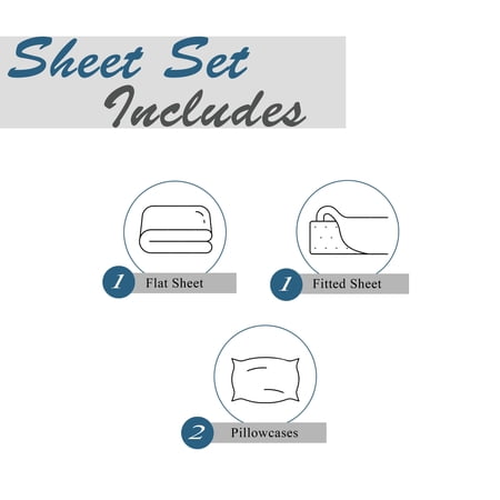 MAINSTAYS COTTON RICH EXTRA SOFT JERSEY BED SHEET SET, QUEEN, CHARCOAL, 4 PIECES