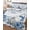 White Blue, variant on Quilts Queen Size Bedding Set, Blue Christmas Reversible Summer Quilt 3 Pieces, Xmas Tree Balls Snowman Gifts Snowflake Lightweight Bedspreads Coverlets with 2 Pillow Shams for All Seasons