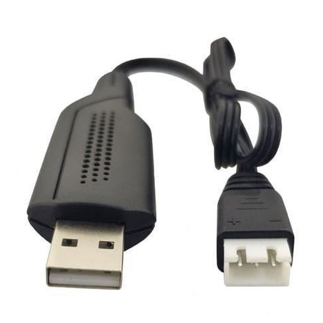 Bunblic High-Capacity Battery Pack for Control Drones with Fast USB Charger, Black, 2 Pack 2 Pcs