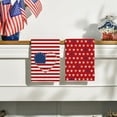 thumbnail image 3 of Stripe America Flag Stars Patriotic 4th of July Kitchen Towels Dish Towels, 18x26 Inch Seasonal Summer Decoration Hand Towels Set of 2, 3 of 6