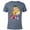 Navy Heather, variant on Disney Alice’s Wonderland Bakery Alice and Dinah - Short Sleeve Blended T-Shirt for Adults - Customized-Yellow