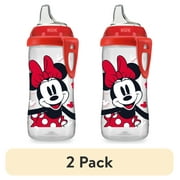 (2 pack) NUK Disney Active Cup, Minnie Mouse, 10 oz, Soft Spout Sippy Cup, 12+ Months, Unisex