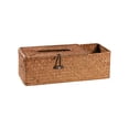 thumbnail image 2 of Straw Woven Tissue Box with Remote Control Storage, Decorative Wooden Storage Organizer for Living Room Coffee Table, Dustproof and Eco-Friendly, 2 of 6
