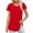 Red-08, variant on Mittory Womens Tunic Tops Hide Belly Ruffle Short Sleeve Round Neck Shirts Summer Flowy Dressy