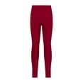 thumbnail image 6 of Hansber Girls 2-Pieces Gymnastics Outfits Dance Unitards Rhinestones Athletic Crop Top with Leggings Pants Set Burgundy 12, 6 of 7