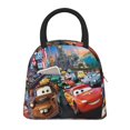 thumbnail image 1 of Bolsa de almuerzo portátil con aislamiento de Cars Lightning Mcqueen, bolsa de mano térmica con bolsillo frontal para hombres, mujeres y adolescentes, 1 of 7