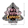 thumbnail image 3 of Stylish Metal Hanging Christmas Tree Wind Spinner - Festive Design with Colorful Stars for Yard & Garden Decor, 3 of 7