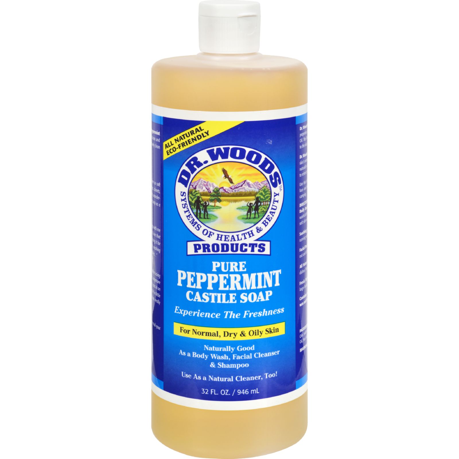 Dr. Woods Pure Castile Soap Peppermint 32 Oz