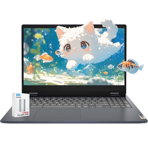 Lenovo IdeaPad 3i Chromebook Laptop 15.6 inch FHD Large Screen - 8GB RAM| 192GB Storage -Google Chromebook Kids School Student - HDMI - Wi-Fi 6 - Long Battery Life for Framework