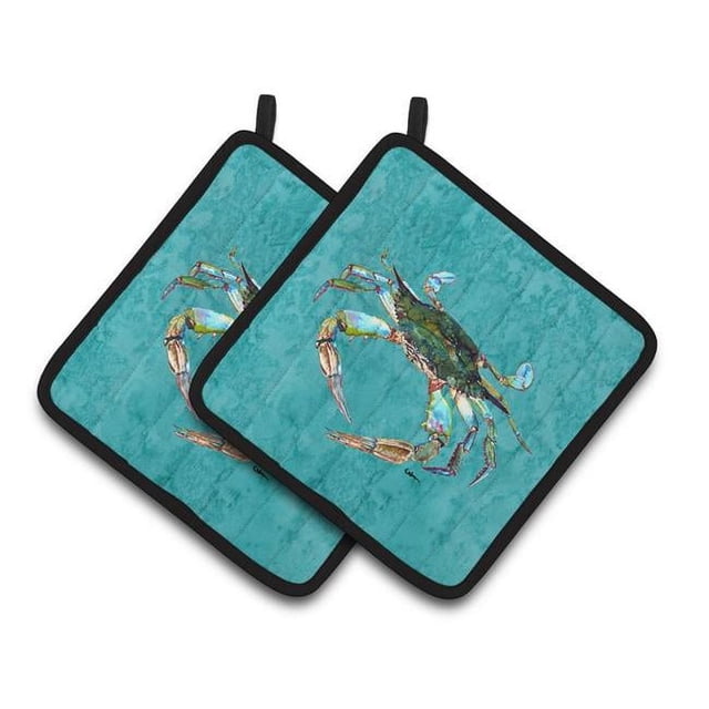 Carolines Treasures 8657PTHD Paire de Porte-Pots de Crabe