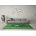 thumbnail image 3 of Ahgly Company Indoor Rectangle Oriental Emerald Green Industrial Area Rugs, 2' x 4', 3 of 4