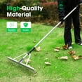 thumbnail image 4 of VIVOSUN 36" Landscape Rake, Aluminum Floating Rake with 8.5 FT Long Handle, Long Rope, All-Purpose Metal Floating Lake Rake, Multifunctional Foldable Weed Rake for Loosening Soil, Lawn Care and Lake, 4 of 7