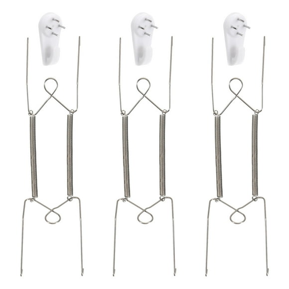 Uxcell 3 Pack Plate Hanger, 9 inch Stainless Steel Invisible Wall Plate Hangers for Decorative Plates and Arts