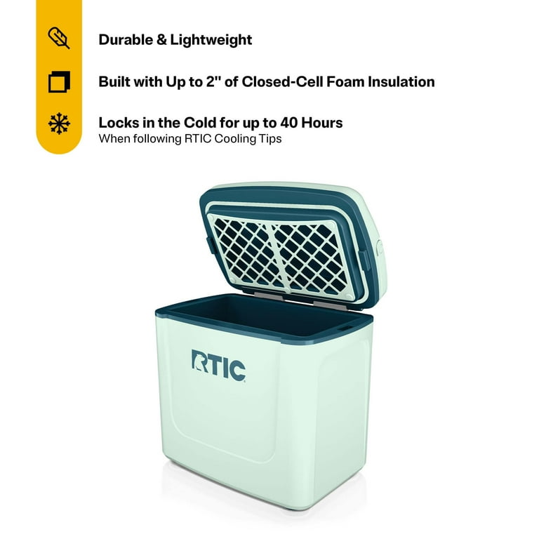 RTIC, Hard-Sided Cooler, 8 QT Fits 12 Cans, Marine Green - Walmart.com