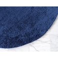 thumbnail image 5 of Unique Loom Solo Collection Solide Peluche Enfants Tapis Rond, 6', Bleu Marine, 5 of 5
