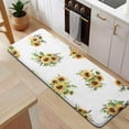 thumbnail image 5 of White Yellow Purple Flower Bouquet Sunflower Pattern Kitchen Rug Mat,Kitchen Runner Rugs Non Skid Washable,Decorative Kitchen Floor Mats for Kitchen,Sink,Laundry,17"x47.2", 5 of 7