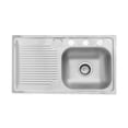 thumbnail image 1 of Tarja Sencilla Empotrar EB Técnica M401 Acero Inox Satinado, 1 of 2