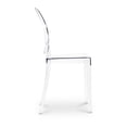 thumbnail image 3 of Aron Living 18.5" Mid-Century Plastic Crystal Dining Chairs in Clear (Set of 4), 3 of 7