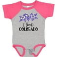 thumbnail image 3 of Inktastic I Love Colorado Columbine Flowers Boys or Girls Baby Bodysuit, 3 of 5