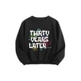 thumbnail image 4 of Thirty Years Later Sweatshirt, Long Sleeve Oversized Casual Fashion Graphic Pullover Tops For 𝓴𝓲𝓭𝓼,90cm, 4 of 5