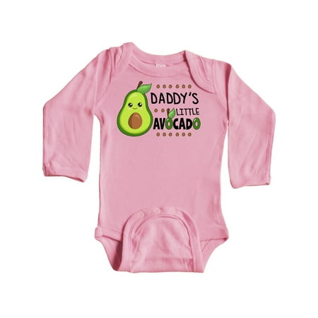 

Inktastic Daddy s Little Avocado with Cute Baby Avocado Gift Baby Boy or Baby Girl Long Sleeve Bodysuit