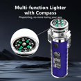 thumbnail image 3 of YOZWOO Plasma Electric Lighter - USB Rechargeable, Double Arc, Windproof, Flameless, Transparent, Waterproof, LED Power Display for Outdoor Adventure (Blue), 3 of 8