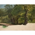thumbnail image 3 of Chrystian Breslauer 14x12 Black Modern Framed Museum Art Print Titled - Forest Landscape, Sketch, 3 of 5