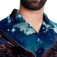 thumbnail image 5 of Starry bird Men's Short Sleeve Button Down Hawaiian Beach Printed Casual Shirts, 5 of 6