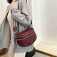 thumbnail image 5 of Bolso de mano de un solo hombro con correa ancha y popular nuevo de PU, bolso de mensajero de moda rojo, 5 of 6