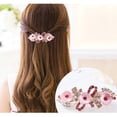 thumbnail image 2 of unbranded 2Ud Waterfall Rhinestone Ponytail Holder Para Mujer Con Floral Para Eventos Color Surtido, 2 of 4