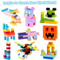 thumbnail image 3 of Ladrillos de construcción clásicos de 1000 piezas en 15 colores populares y 12 formas mixtas Juego de bloques de construcción pequeños creativos Juguete educativo de aprendizaje Regalo para niños Comp, 3 of 5