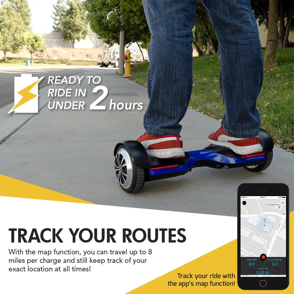 Swagtron Swag Board Vibe Hover Board with Bluetooth Speakers Self Balancing Scooter with LED Lights