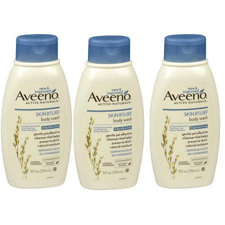 aveeno naturals fragrance relief wash active oz skin pack body