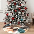 thumbnail image 5 of Picia Playful Cat Print Christmas Tree Skirt , Christmas Tree Skirt Ornaments for Merry Christmas Holiday Party Decorations Indoor Outdoor-36", 5 of 7