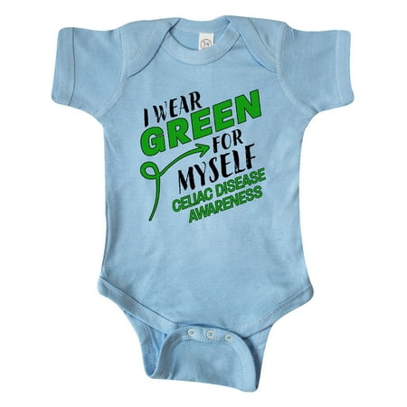 

Inktastic I Wear Green for Myself- Celiac Disease Awareness Gift Baby Boy or Baby Girl Bodysuit
