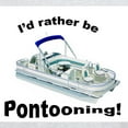 thumbnail image 3 of CafePress - I'D Rather Be Pontooning Beer Pontoon Boat T S - Light T-Shirt - CP, 3 of 5