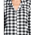 thumbnail image 5 of Casual Nights Women's Long Sleeve Rayon Button Down Pajama Set, 5 of 5