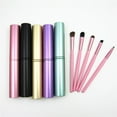 thumbnail image 3 of 5Pcs/set Compact Eye Makeup Brush Soft Bristle Hair Portable brush Makeup Cosmetics Eyeshadow Makeup Brush Kit, 3 of 9