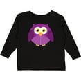 thumbnail image 3 of Inktastic Purple Owl Bird Boys or Girls Long Sleeve Toddler T-Shirt, 3 of 5