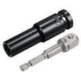 thumbnail image 1 of Unique Bargains Socket Accessory Set, 12mm Deep Socket 1/4' Hex Shank Impact Adapter with 1/2' Drive, 1 of 5