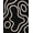 Black, Pattern 9, variant on ODIKA 8'x10' Washable Area Rug Non-Shedding, Easy Care, Black White Geometric Leaf and Stripe Design Elegant Contrast with Abstract Botanical for King Size Bedroom Under Bed, Master Suite