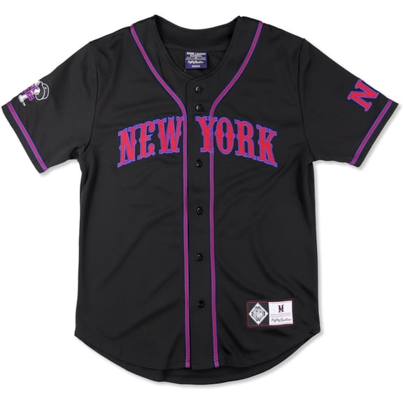 Big Boy New York Black Yankees S5 Adult Baseball Jersey [Black - S]