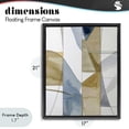 thumbnail image 4 of Stupell Industries Modern Geographic Abstract Sections Black Floating Frame Canvas Art, 17 x 21, by Alonza Saunders, 4 of 8