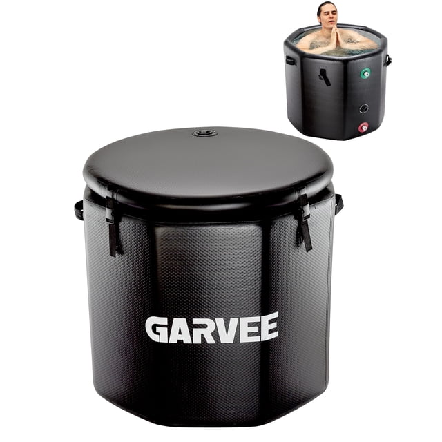 GloryStar Baignoire Gonflable pour Récupération Sportive, Design Portable 845L avec Couvercle pour Usage Extérieur et Intérieur