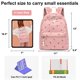 thumbnail image 3 of Mochila Bluboon para niñas, minimochila para mujer, beige, con estampado floral, 3 of 9