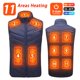 thumbnail image 3 of 21 ZONAS DE CALEFACCIÓN Chaleco calefaccionado Chaqueta calefactora ligera Chalecos de abrigo Hombres Mujeres Invierno USB Autocalentamiento Chaqueta térmica calefactora, 3 of 5