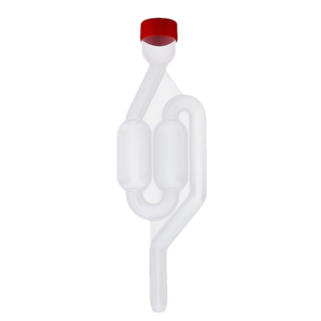 Cateissary Válvula de escape unidireccional para elaboración de vino con tapa, válvulas de esclusa de aire transparentes, artesanía sellada Kits de equipo de elaboración de vino 1 PC Cateissary HA3136-00B