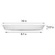 thumbnail image 5 of Paquete de 5 macetas redondas de plástico transparente para uso en interiores y exteriores. 10 pulgadas, 5 of 5