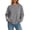 Gray, variant on Hzzrkos Womens Casual Long Sleeve Round Neck Loose Fit Basic Pullover Top Everyday Blouse Shirt Light Blue S